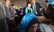 Catherine Ashton, en Gaza Catherine Ashton, en Gaza