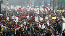 Manifestación en Chile contra el sistema privado de pensiones