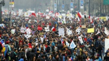 Manifestación en Chile contra el sistema privado de pensiones Manifestación en Chile contra el sistema privado de pensiones
