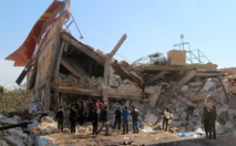Un hospital bombardeado en Siria Un hospital bombardeado en Siria