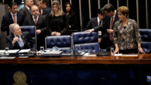 Dilma en el senado