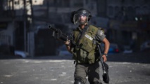 Un policía de fronteras en Shuafat en septiembre del 2015