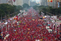 Manifestación chavista en Caracas la semana pasada Manifestación chavista en Caracas la semana pasada