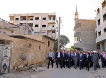 El presidente sirio en Daraya El presidente sirio en Daraya