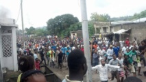 Manifestantes contra el presidente Kabila en Kinshasa