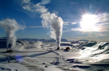 Una planta geotérmica Una planta geotérmica