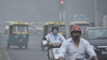 La contaminación en una calle de Delhi