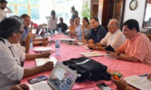 Delegados del gobierno y de la guerrilla en Cuba