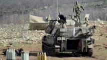 Un tanque israelí en el Golán Un tanque israelí en el Golán