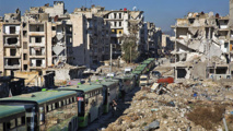 Los autobuses salen de Alepo Los autobuses salen de Alepo