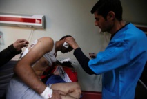 Un herido por los combates con el estado islámico es atendido en un hospital de Erbil Un herido por los combates con el estado islámico es atendido en un hospital de Erbil