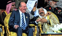 El rey emérito Juan Carlos I con el rey Salman