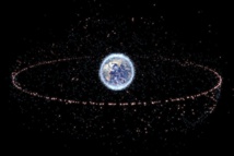 Representación de la basura alrededor de la tierra Representación de la basura alrededor de la tierra