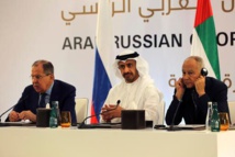 Lavrov-a la izquierda-en Abu Dabi Lavrov-a la izquierda-en Abu Dabi