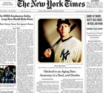 Una portada del New York Times Una portada del New York Times