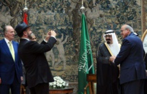 El rey saudí y un israelí El rey saudí y un israelí