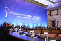 La reunión en Astaná, Kazajistán La reunión en Astaná, Kazajistán