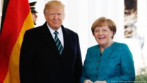 Donald Trump-izquierda-y Angela Merkel