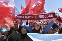 Partidarias de Erdogan