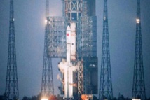 La nave de carga Tienzhu-1 antes de despegar La nave de carga Tienzhu-1 antes de despegar