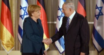 Merkel-a la izquierda-y Netanyahu Merkel-a la izquierda-y Netanyahu