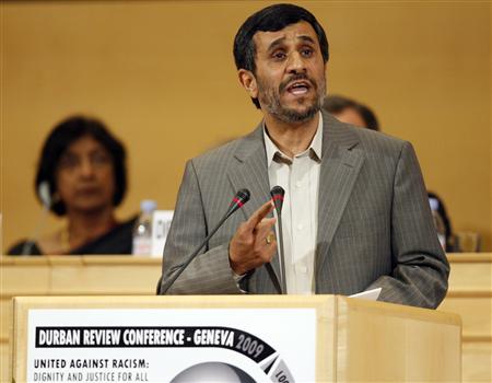 UE da la espalda a Ahmadineyad por tachar a Israel de racista