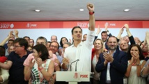Pedro Sánchez tras la victoria Pedro Sánchez tras la victoria