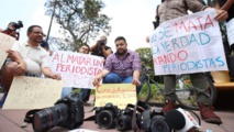 Periodistas mexicanos protestan por los asesinatos Periodistas mexicanos protestan por los asesinatos