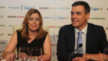 Susana Díaz-a la izquierda-y Pedro Sánchez