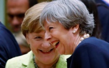 Merkel-a la izquierda-y May en Bruselas. Merkel-a la izquierda-y May en Bruselas.