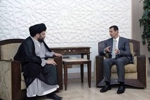 Muqtada al Sadr se Reúne con el Presidente Assad en Siria