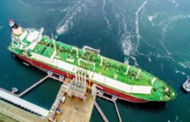 Un barco con gas catarí Un barco con gas catarí