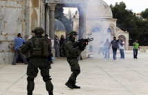 Policías israelíes en la Explanada de las Mezquitas