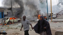 El coche bomba que explotó el día anterior en Somalia El coche bomba que explotó el día anterior en Somalia