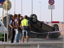 El coche utilizado para atropellar a la gente en Cambrils El coche utilizado para atropellar a la gente en Cambrils