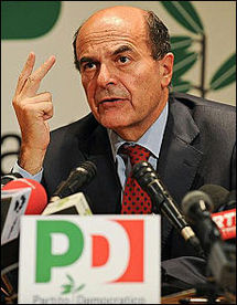 El nuevo secretario general del Partido Democrático, Pier Luigi Bersani
