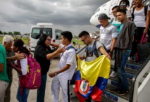 Los colombianos, al llegar a Cuba. Los colombianos, al llegar a Cuba.