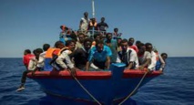 Inmigrantes africanos en el mediterráneo