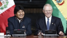 Evo Morales-a la izquierda-y Kuczynski Evo Morales-a la izquierda-y Kuczynski