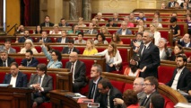 Los diputados en el parlamento catalán. Los diputados en el parlamento catalán.