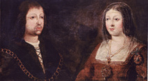 El rey Fernando y la reina Isabel, cuyo matrimonio unió a las coronas de Aragón y Castilla.