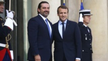 Al Hariri-a la izquierda-y Macron Al Hariri-a la izquierda-y Macron