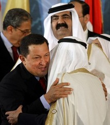 Chávez recibió al emir de Qatar con quien firmó acuerdos comerciales