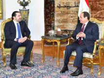 Al Hariri-a la izquierda-y As Sisi