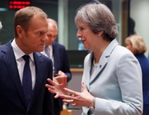 Donald Tusk y Theresa May Donald Tusk y Theresa May