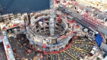 Un momento de la construcción del Iter Un momento de la construcción del Iter