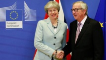 Theresa May y Jean-Claude Juncker