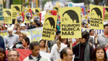 Una de las marchas contra Keiko