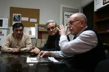 De derecha a izquierda: Luis Barrachina (siete años en prisión), Eugenio Cordero (dos años y medio) y José Martín (dos años). De derecha a izquierda: Luis Barrachina (siete años en prisión), Eugenio Cordero (dos años y medio) y José Martín (dos años).