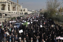 Manifestantes en Irán